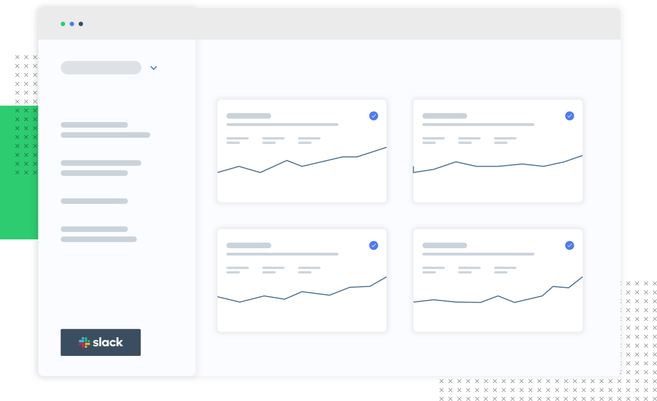 A dashboard template with a right hand sidebar listing options and the main content
      area being a two by two grid containing four graphs.